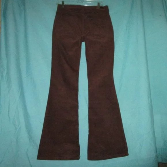 WRANGLER 16 33 X34 NWT Brown Corduroy High Rise Flare Bell Bottom Jeans Western - Picture 4 of 6